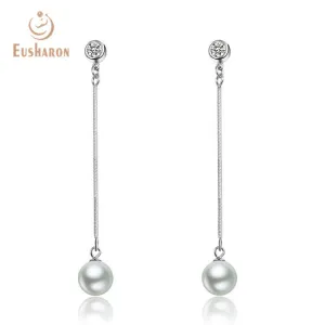 10 Pairs Spiral Chain Freshwater Pearl Stud Earrings
