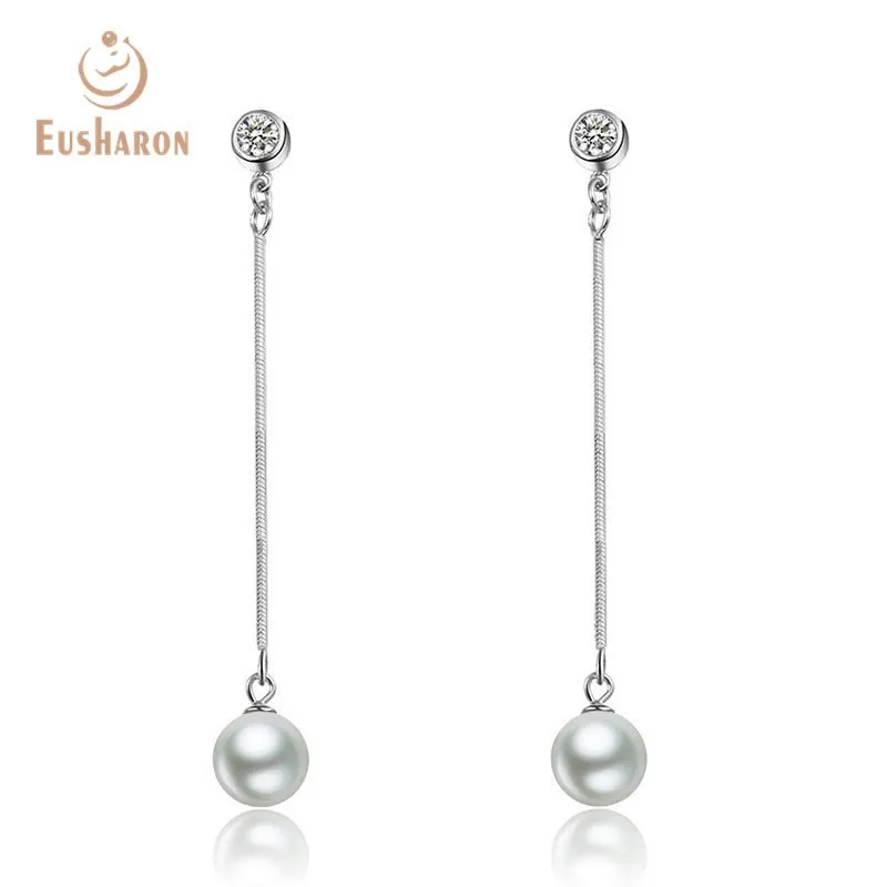 10 Pairs Spiral Chain Freshwater Pearl Stud Earrings