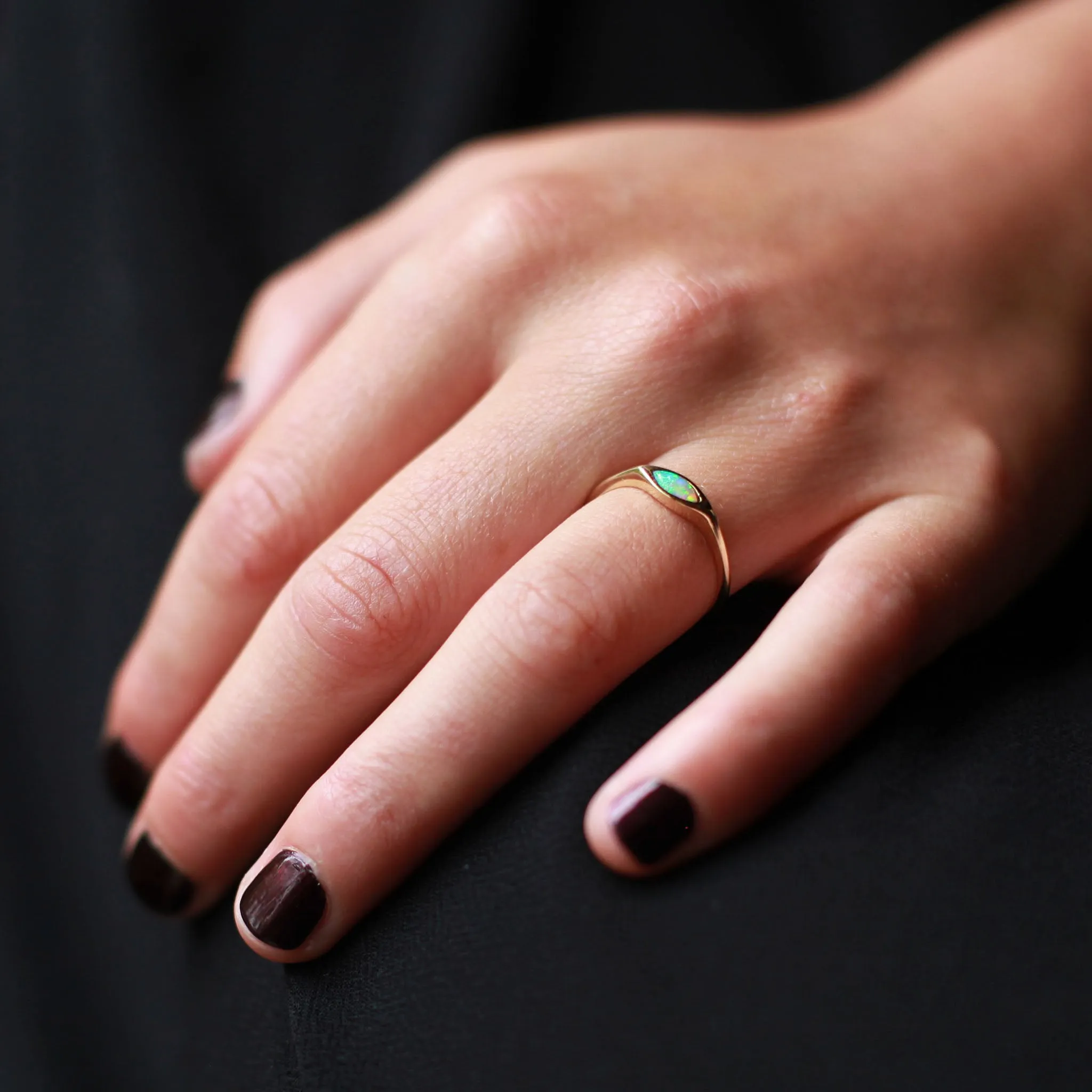 14k Opal Marquise Ring