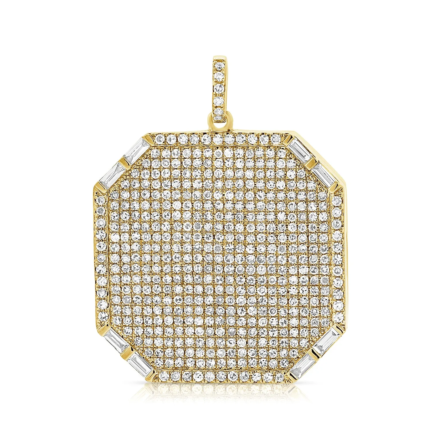 14K Rose Gold Diamond Pave Locket