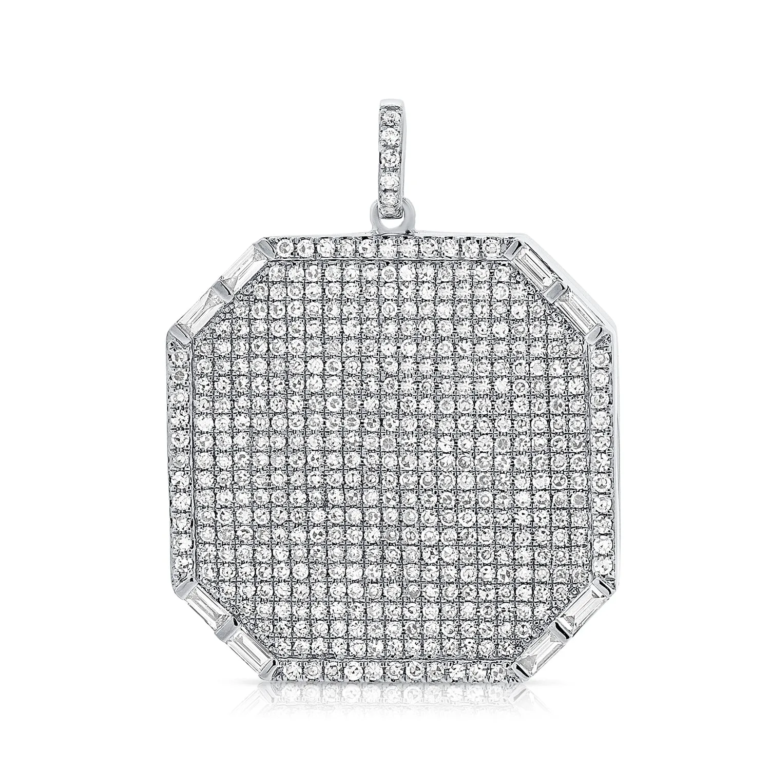 14K Rose Gold Diamond Pave Locket