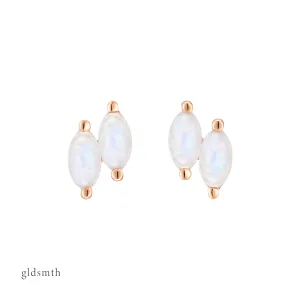 14k Rose Gold Elodie Studs