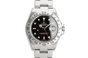 2002 Rolex Explorer II 16570 Black Dial w/ Papers