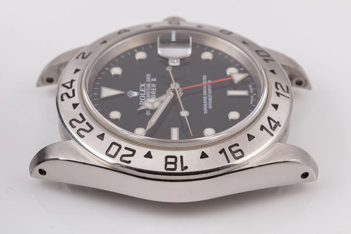 2002 Rolex Explorer II 16570 Black Dial w/ Papers