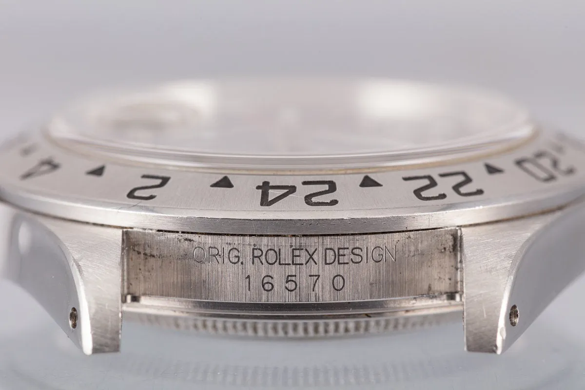 2002 Rolex Explorer II 16570 Black Dial w/ Papers