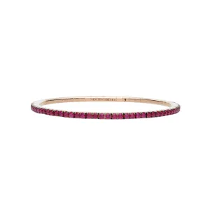 2.68CT Ruby Stretch Tennis Bracelet