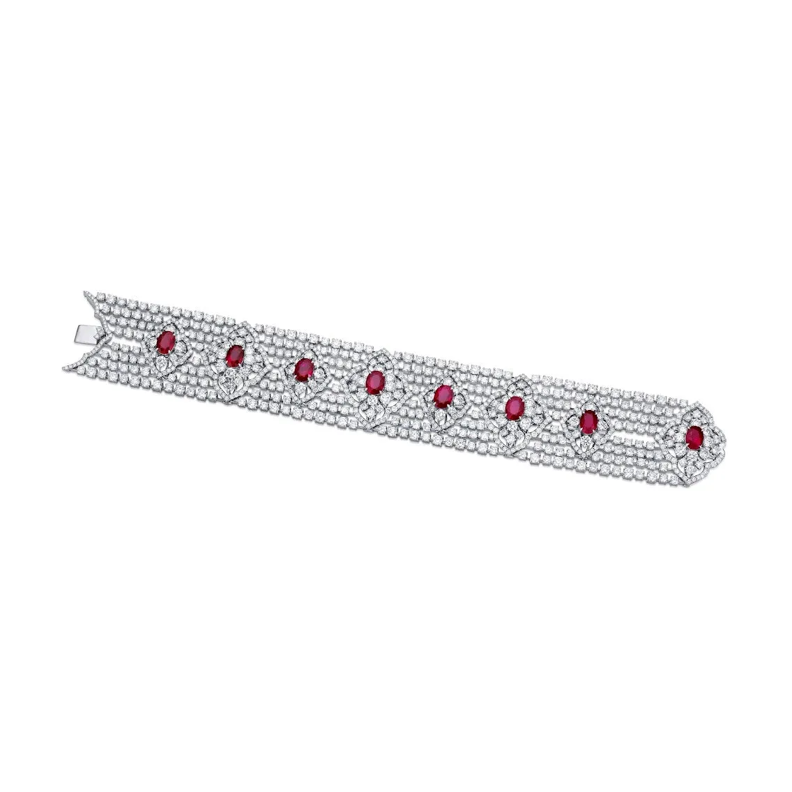 30CT Ruby and Diamond Bracelet