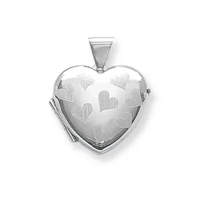 Acotis Silver Locket Heart Shaped G6577