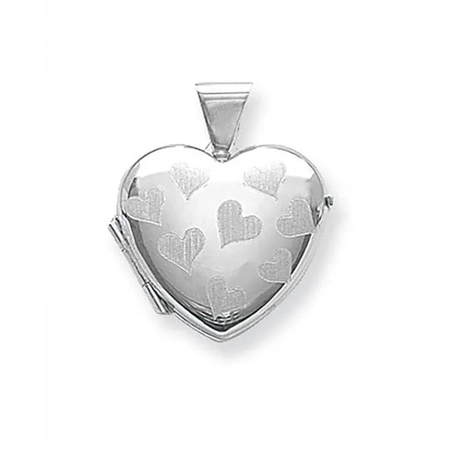 Acotis Silver Locket Heart Shaped G6577