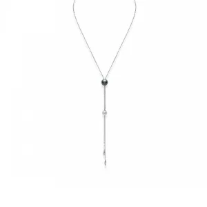 Akoya And Black South Sea Pearl Diamond Necklace
