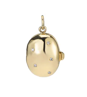 ALI GRACE Gold and Diamond Locket