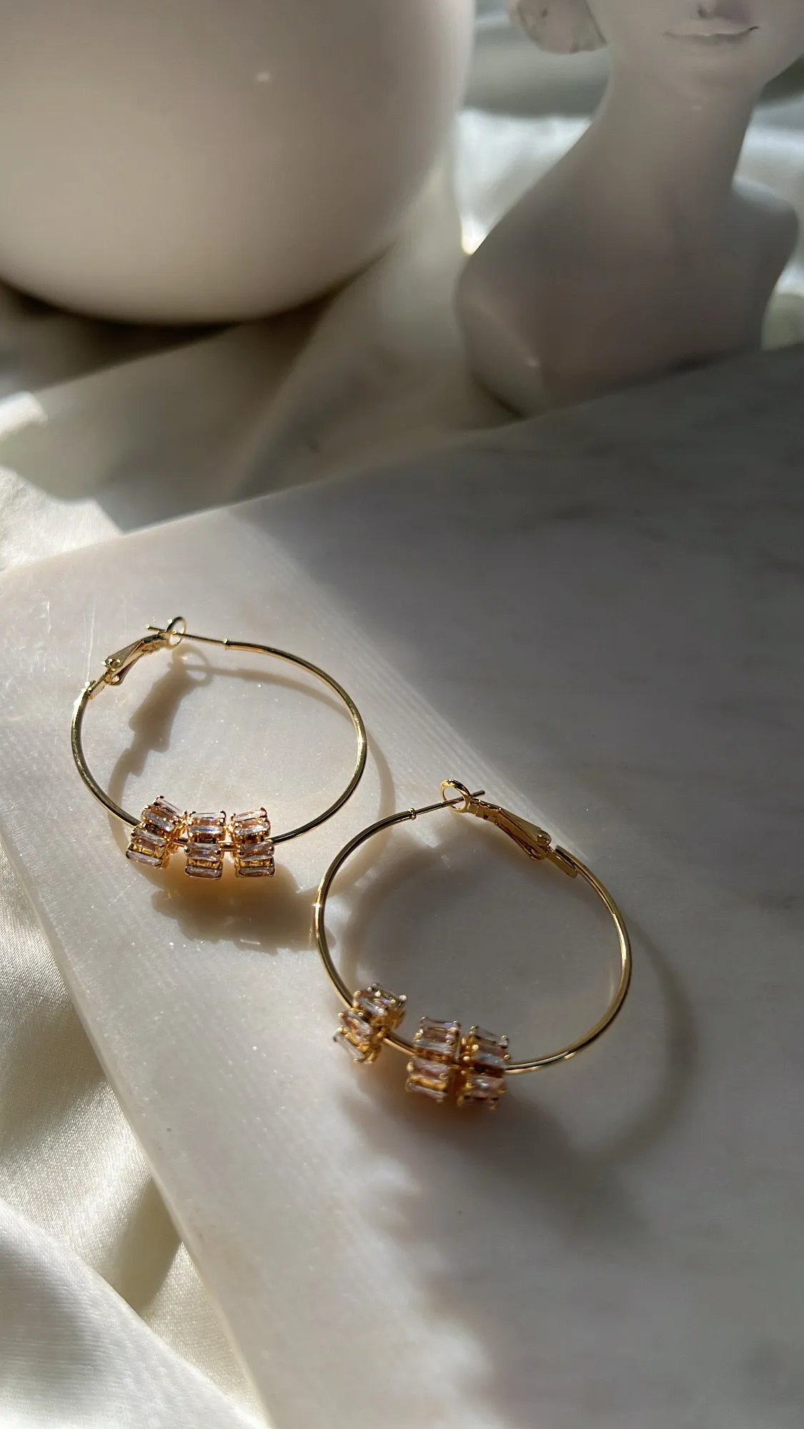 Amber hoops