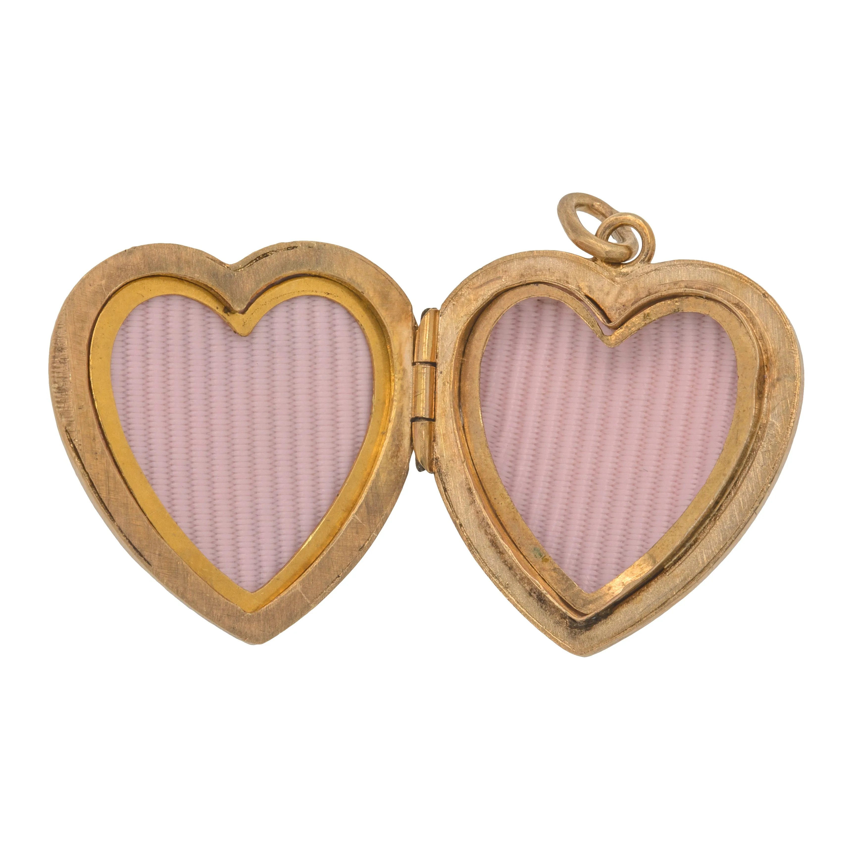 Antique 9ct Gold Engraved Heart Locket