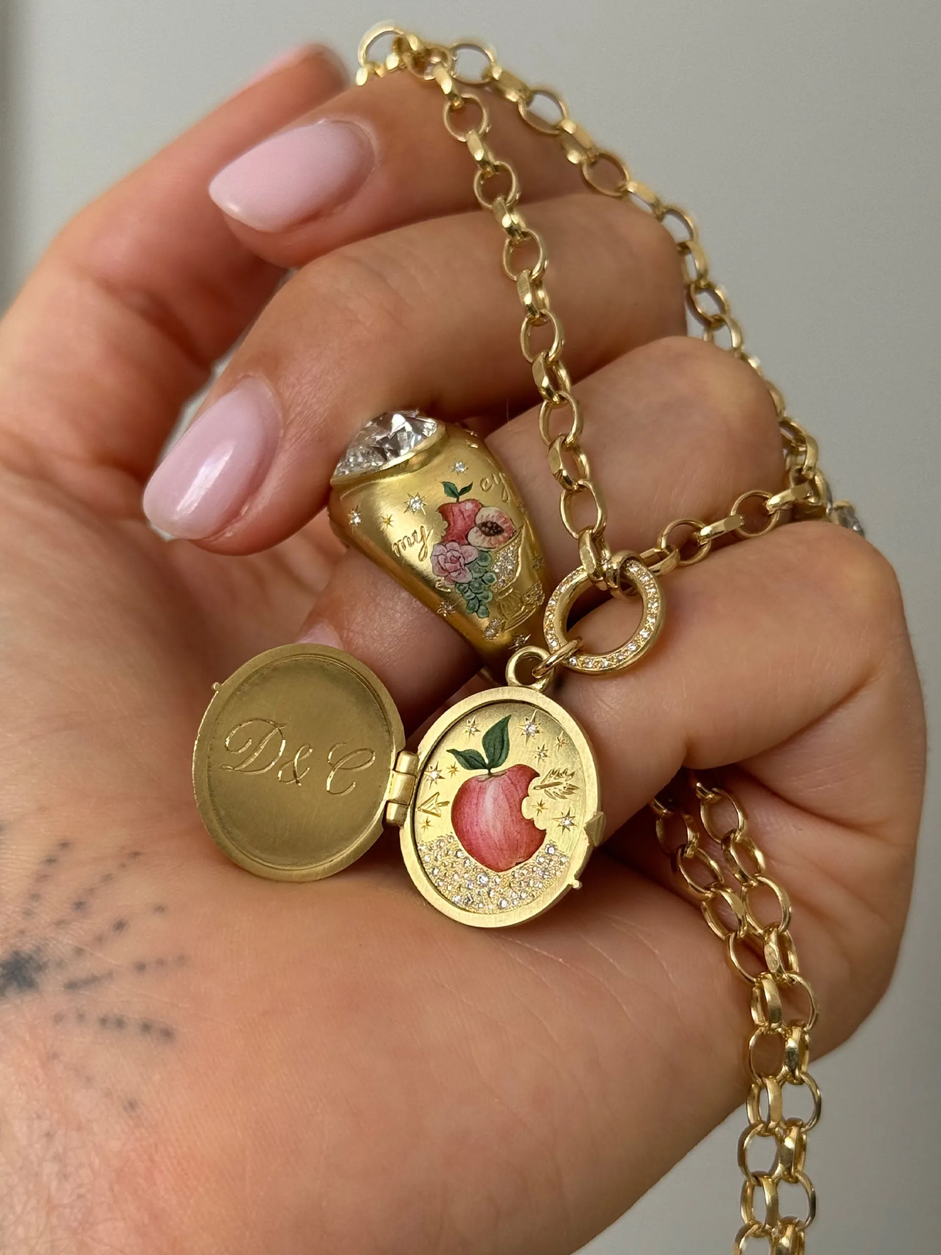 Apple of my eye locket