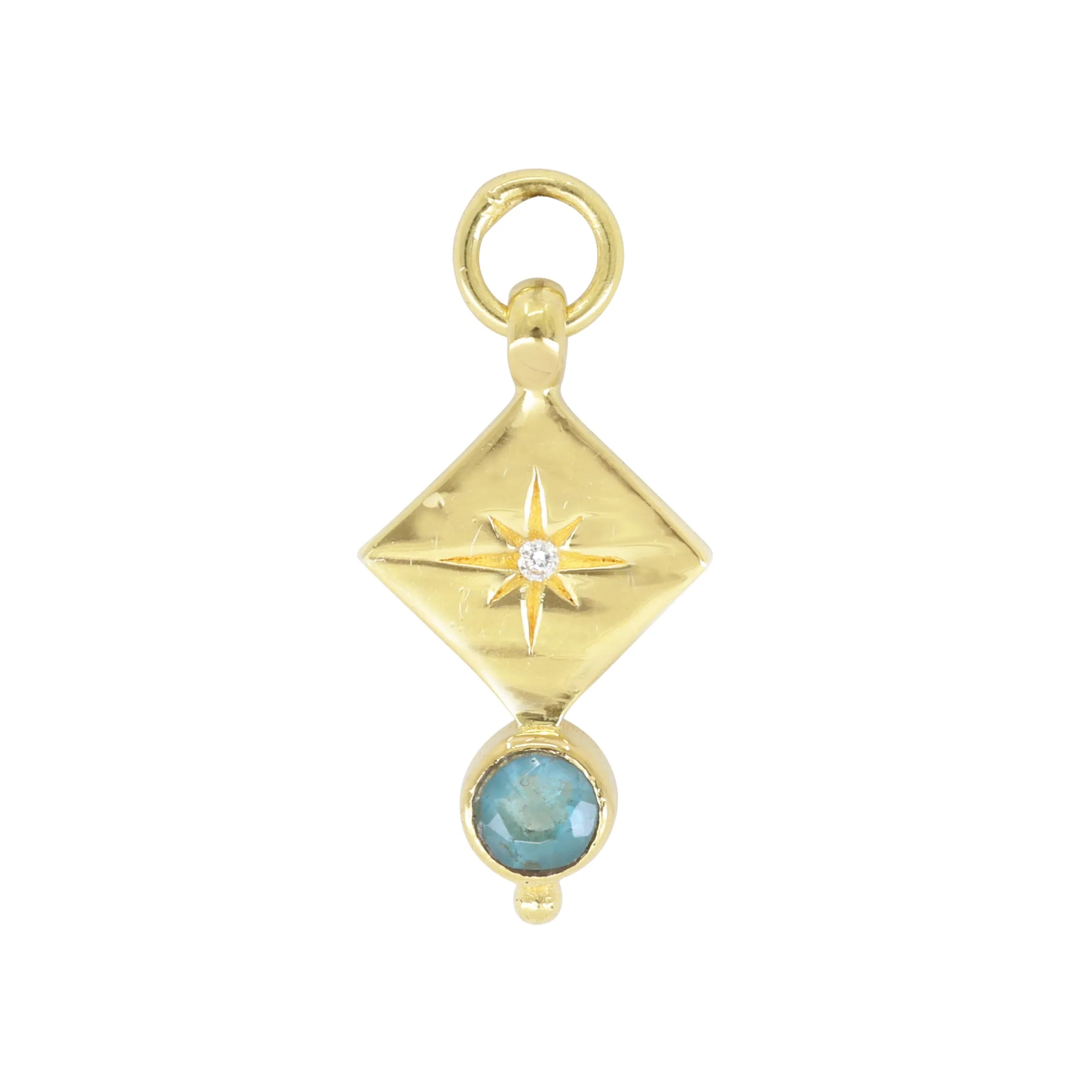 Ara Apatite Gold Charm