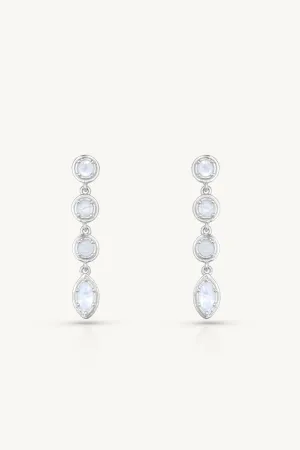 Aura Petite Silver Earrings