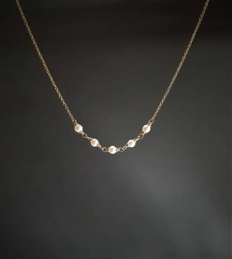 Beaded Freshwater Pearl Necklace