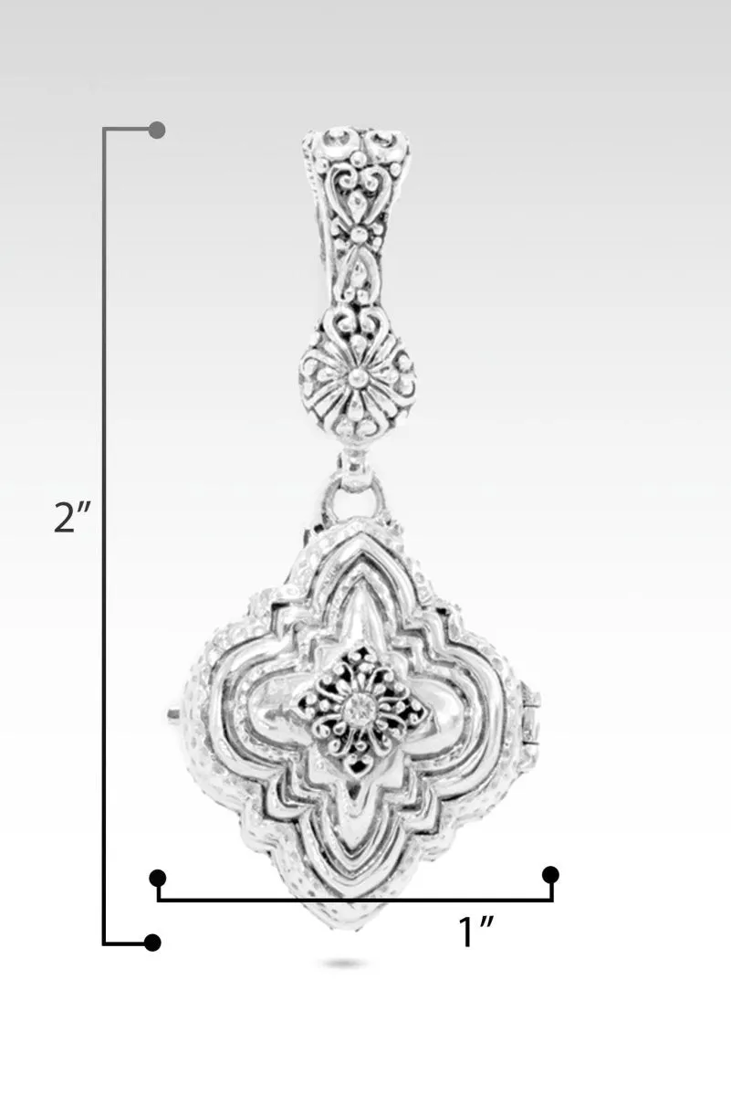 Beauty From Ashes Locket Pendant™ in Diamond