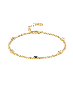 Birthstone Bracelet December 18ct Gold Plated