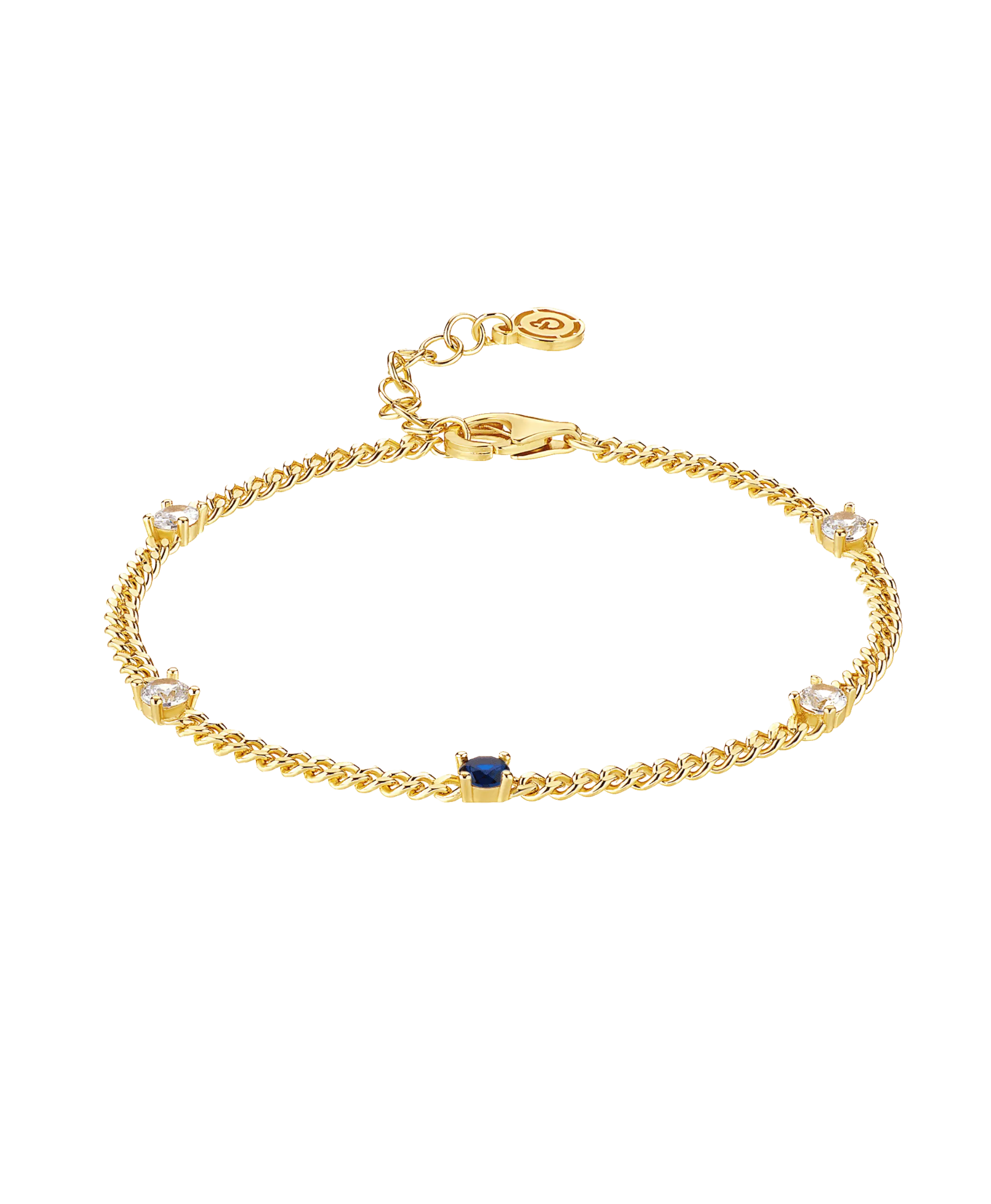 Birthstone Bracelet December 18ct Gold Plated