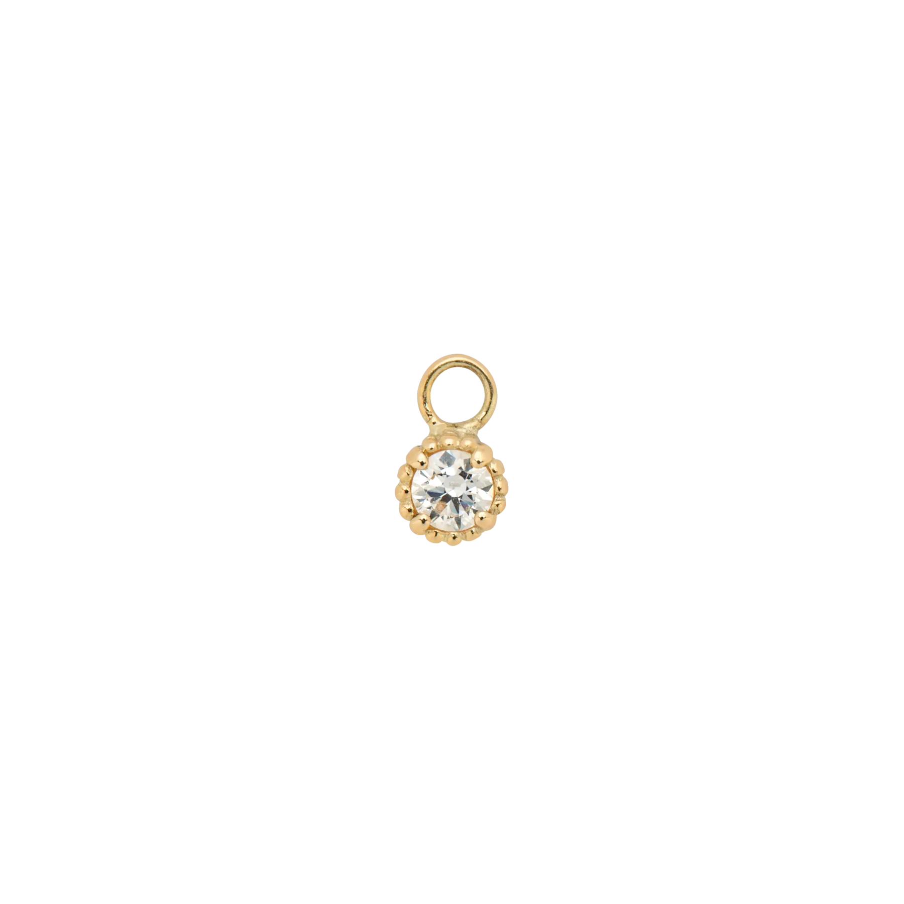 Birthstone Earring Charm 14K