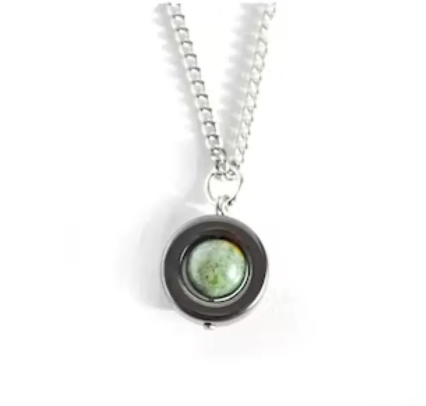 Bloodstone Gemstone Fidget Necklace