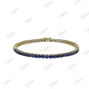 Blue Sapphire Tennis Bracelet