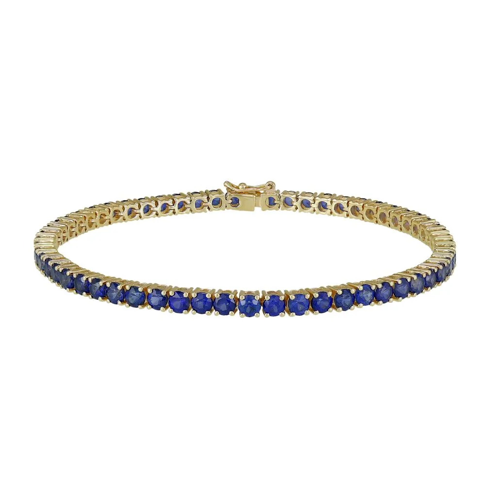 Blue Sapphire Tennis Bracelet