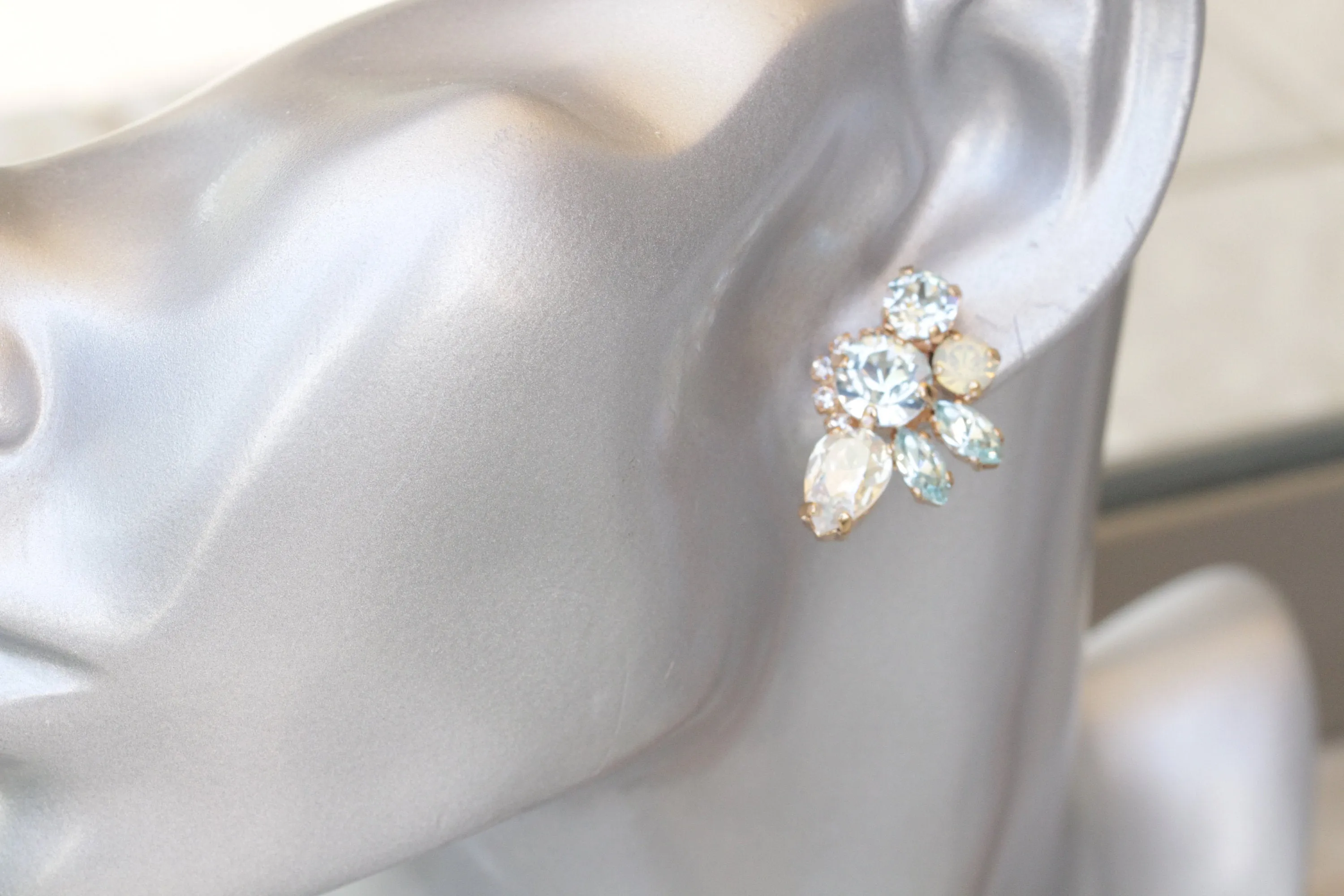 BRIDAL AQUAMARINE EARRINGS