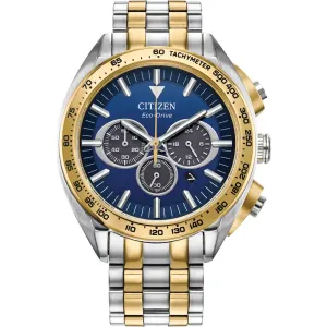 Carson 43MM Steel/Yellow/Blue