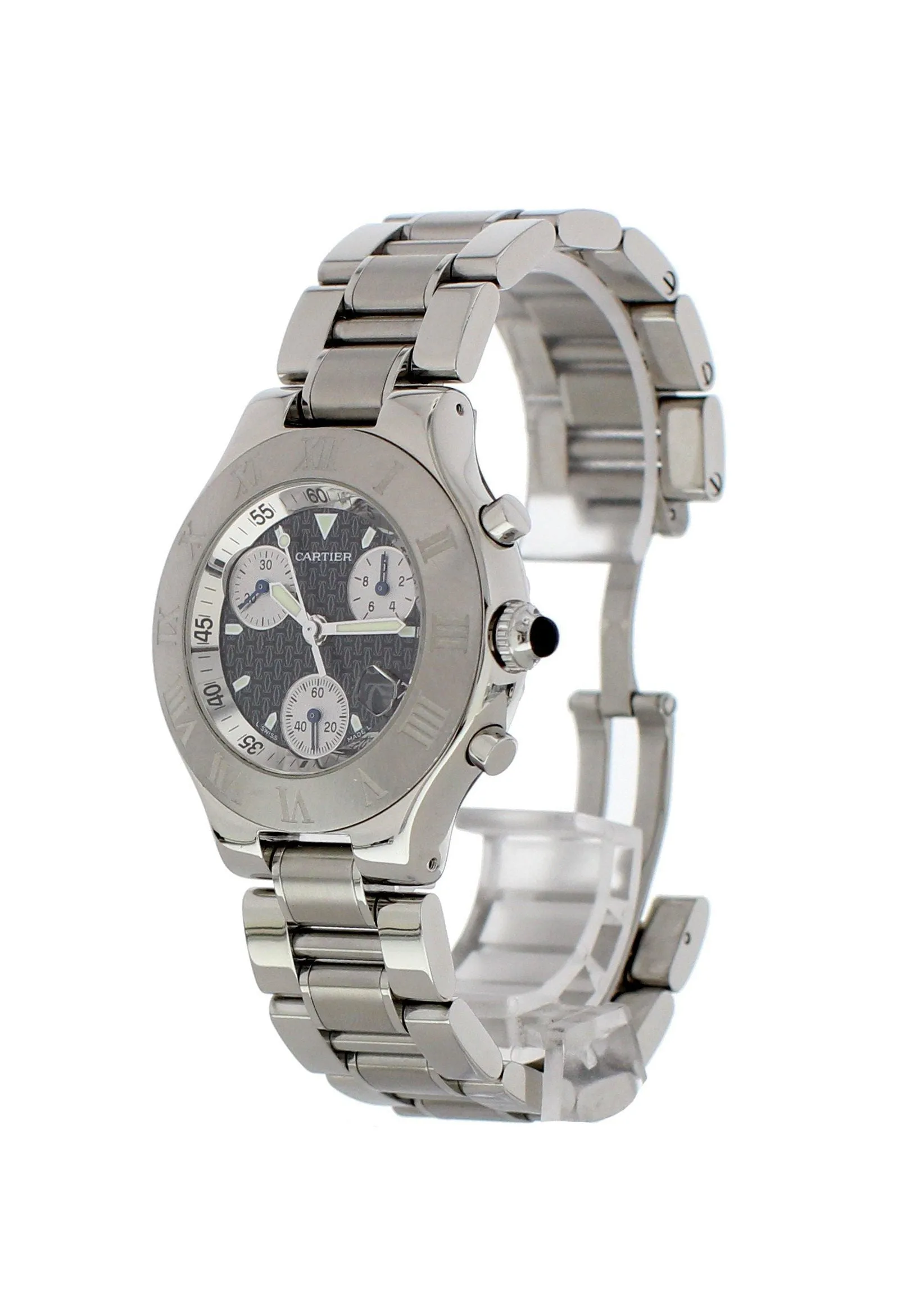 Cartier Chronoscaph 21 2424 Mens Watch