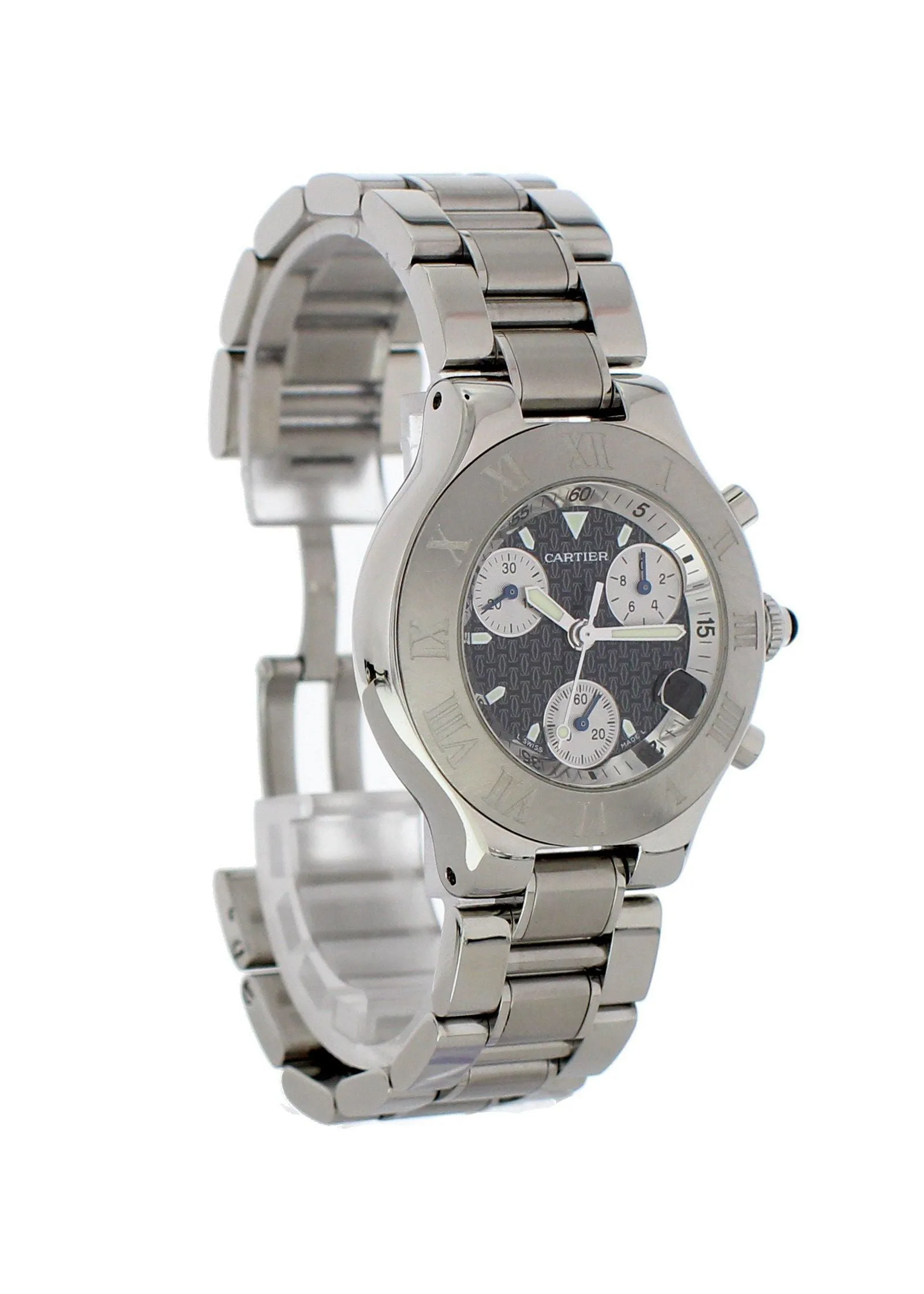 Cartier Chronoscaph 21 2424 Mens Watch