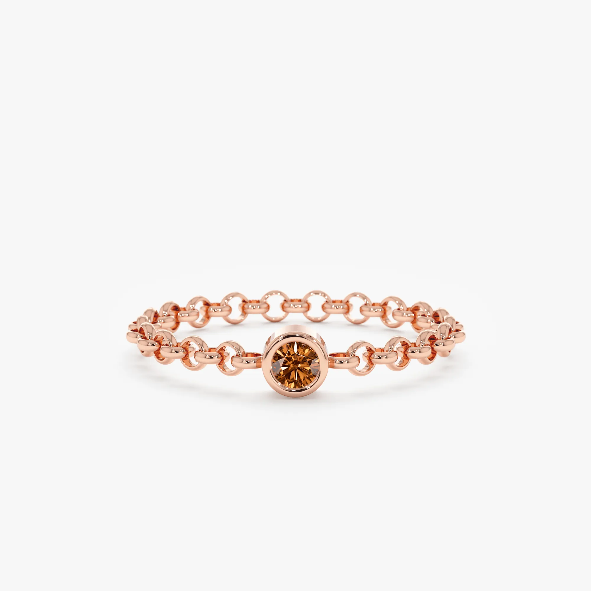 Citrine Chain Ring, Adriana