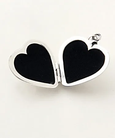 Collection Santa Pacheco ~ Locket "Heart 2 Sided Engraved" .925 Silver