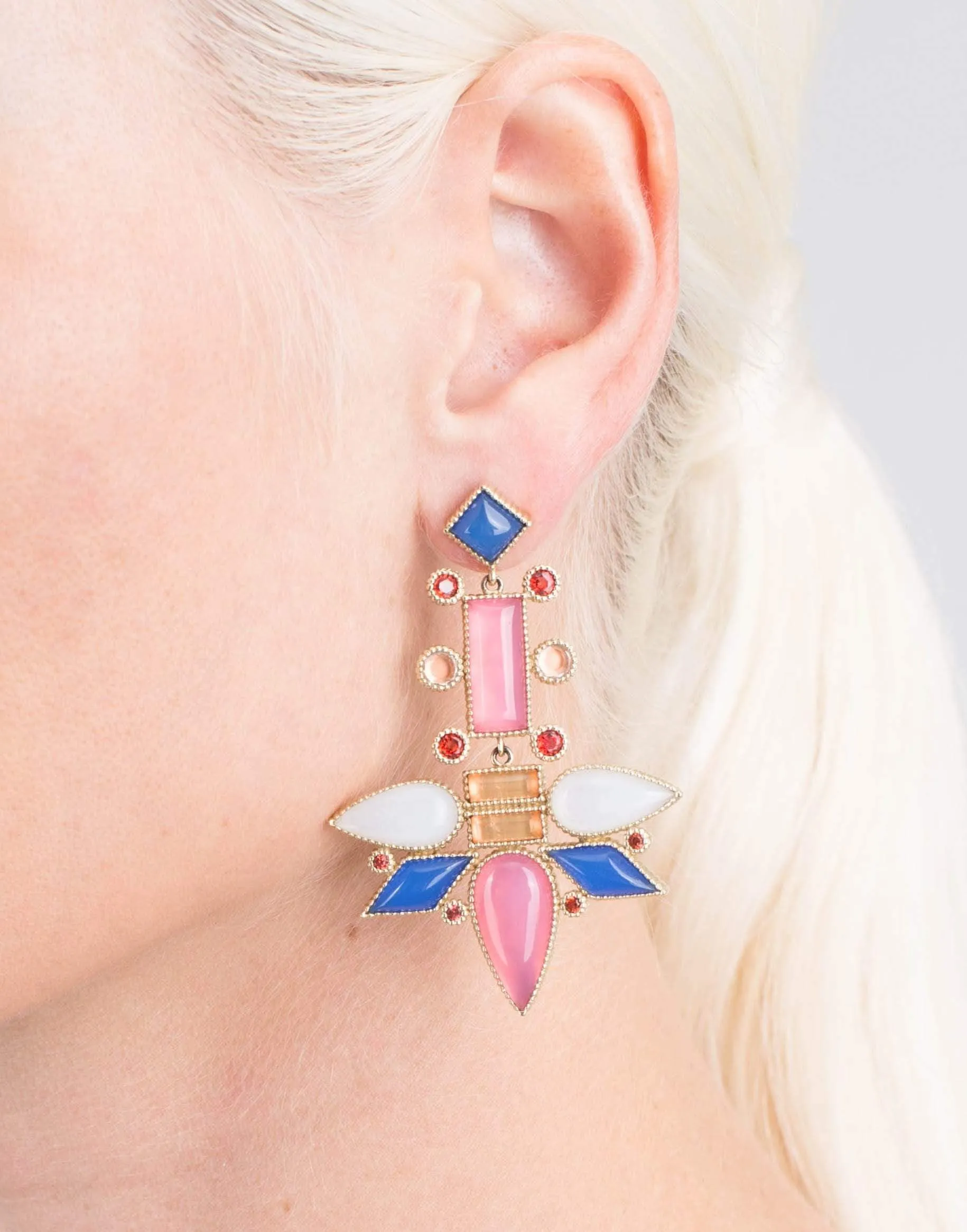 Cora Topsy Turvy Chandelier Earrings