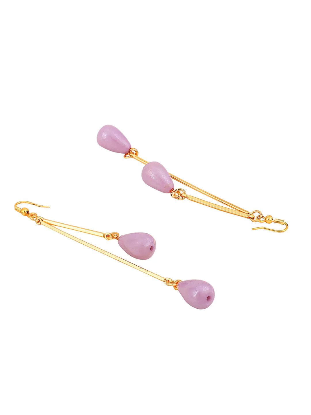 Designer Gold Pearl Drop Dangler Earrings For Women And Girls - Anikas Creation