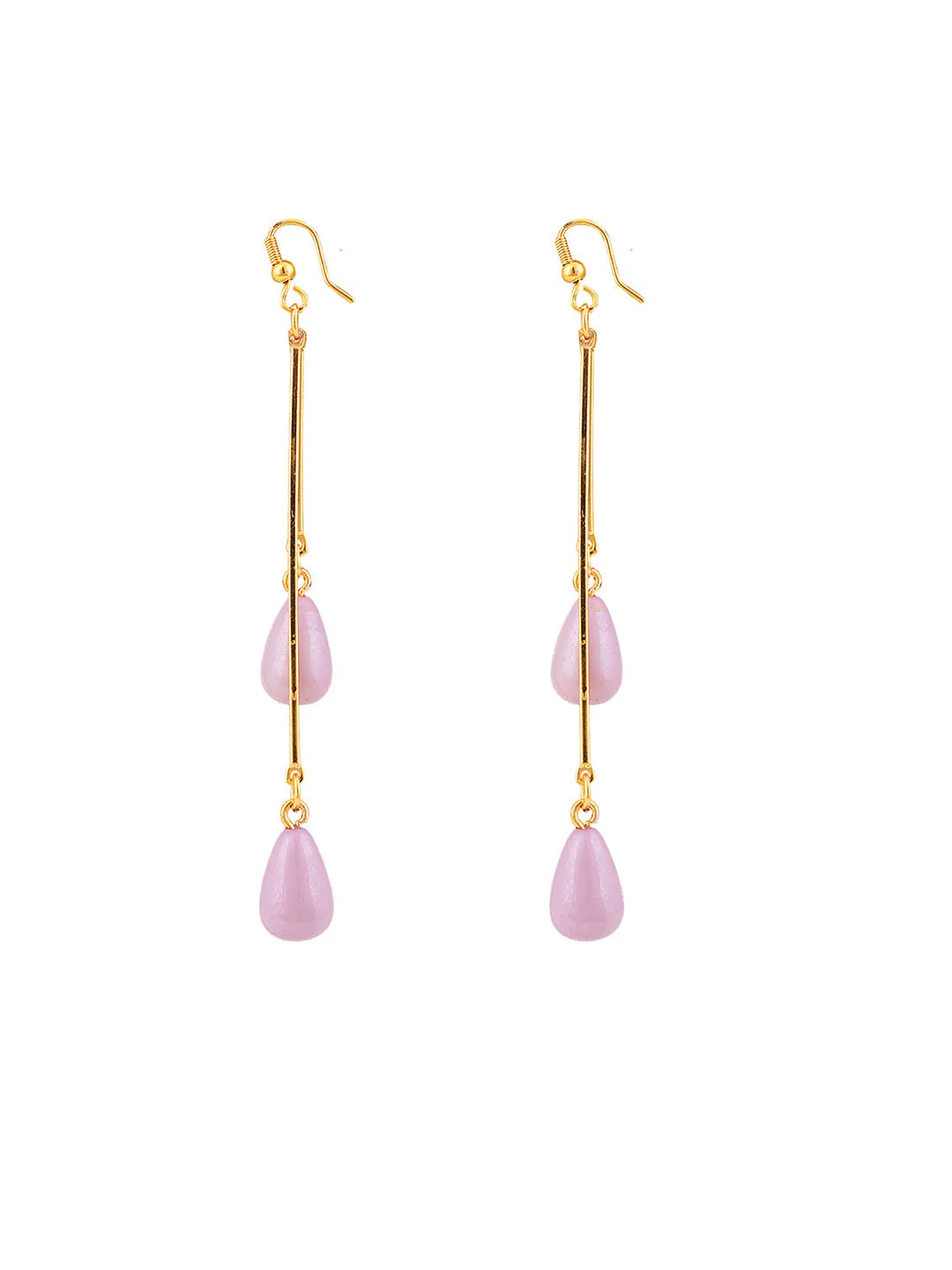 Designer Gold Pearl Drop Dangler Earrings For Women And Girls - Anikas Creation
