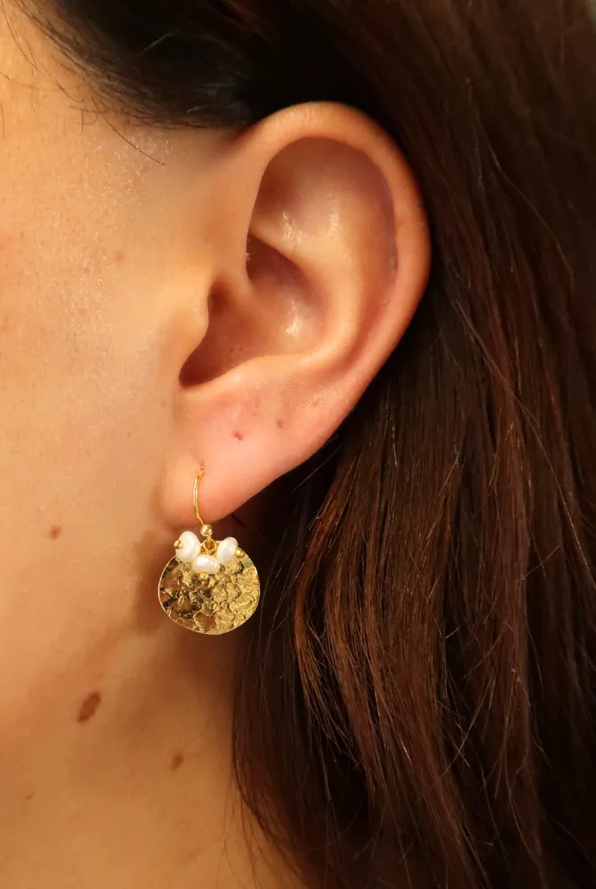 Eloise Earring - Pearl / Gold