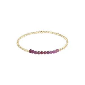 Enewton Gold Bliss 2mm Bead Bracelet - Ruby
