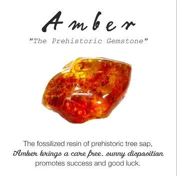 Essential Energy Gemstone Necklace: Amber - Healer/Cleanser