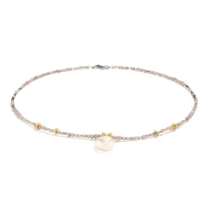 Fresh Water Pearl and Diamond Necklace