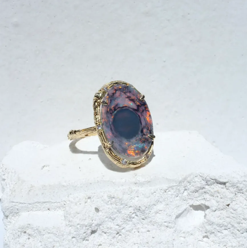 Galaxy Eclipse Opal Ring