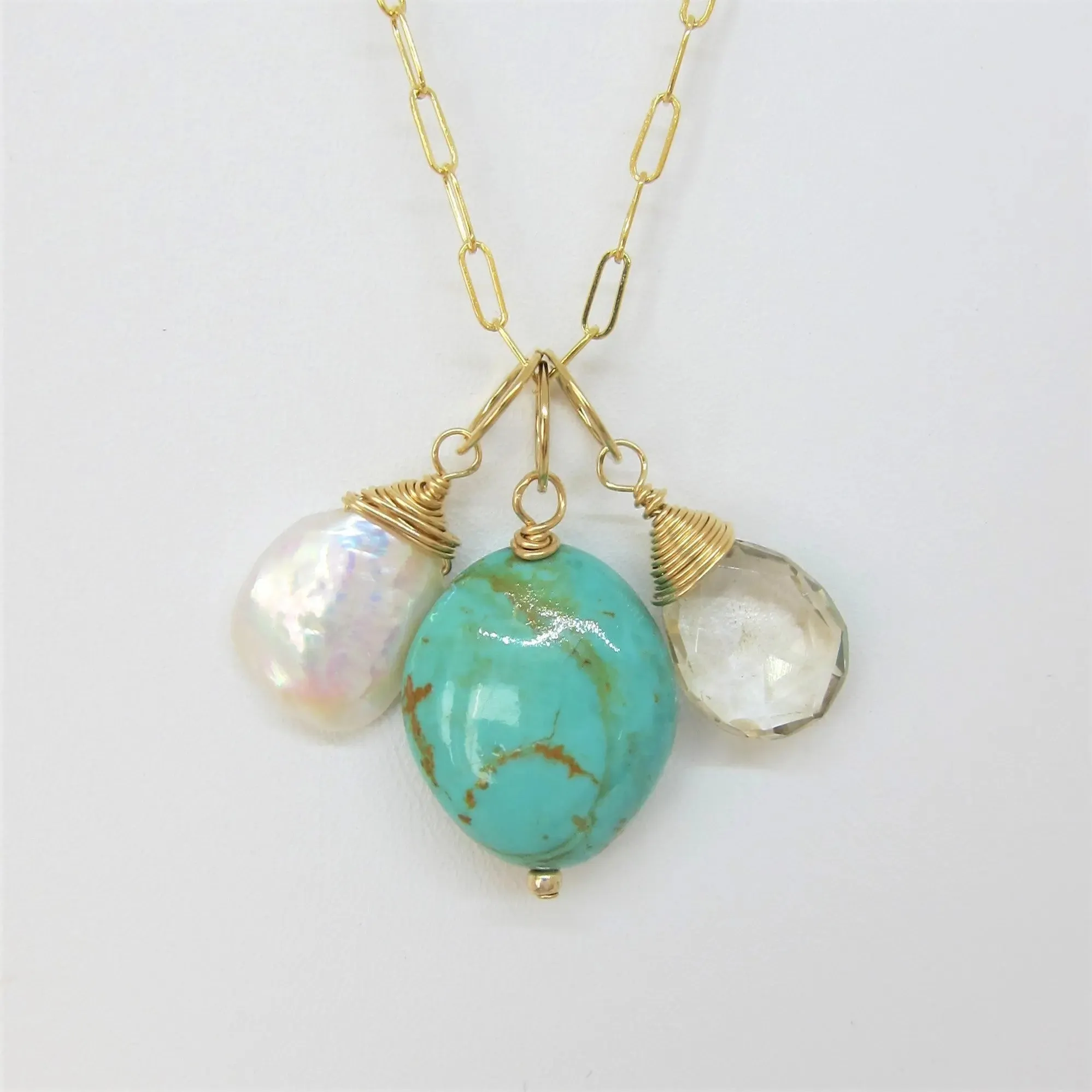 Gemstone Charm Necklace