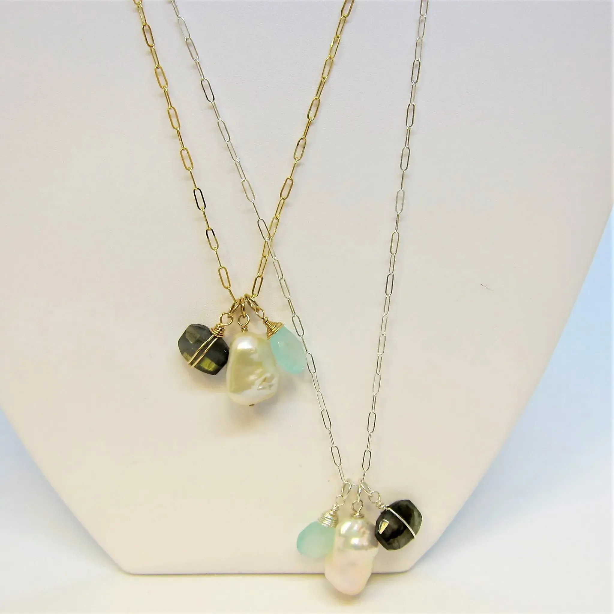 Gemstone Charm Necklace