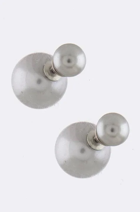 Grey Double-Sided Earrings