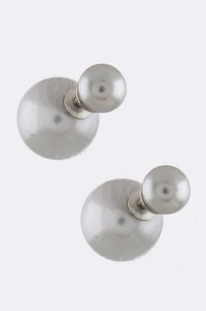 Grey Double-Sided Earrings