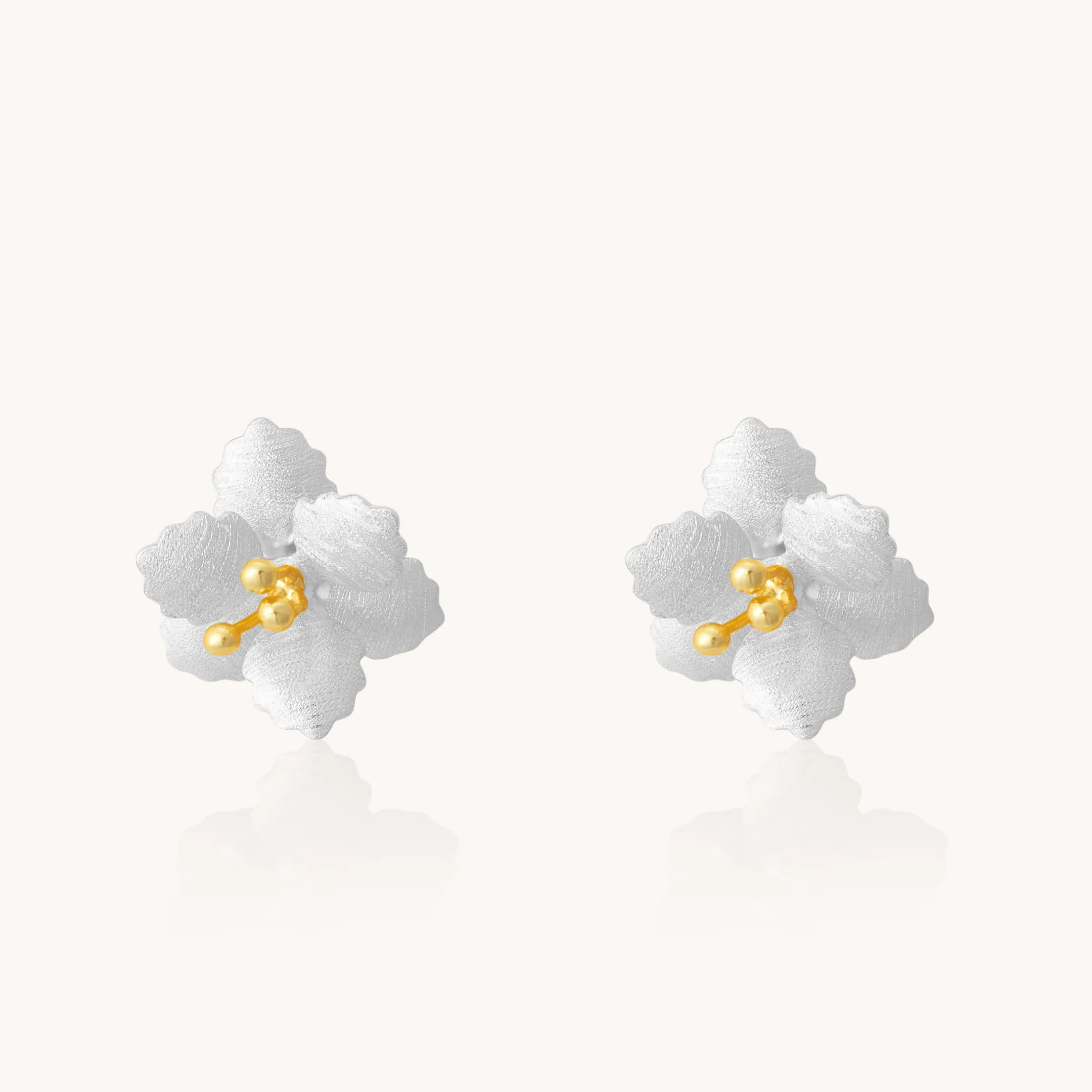 Jasmine Silver Stud earrings