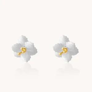 Jasmine Silver Stud earrings