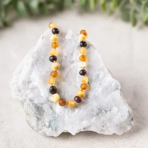 Kids | Raw Multi Baltic Amber Necklace