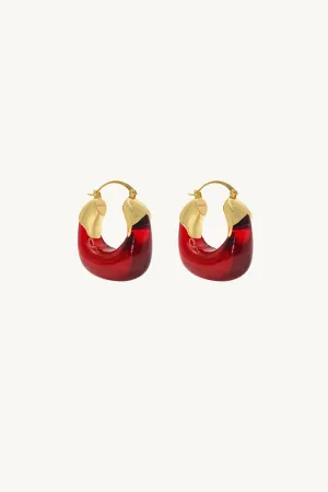 Kira Earrings/Ruby